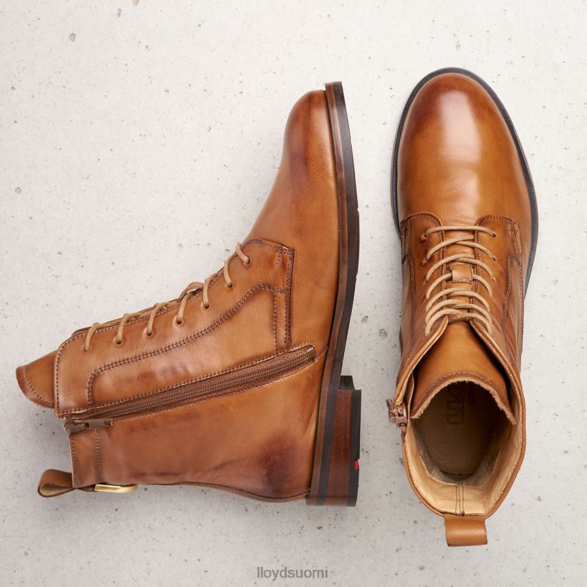 kenkiä LLOYD sileät nahkaiset nilkkurit ruskea naiset 2N8DX982