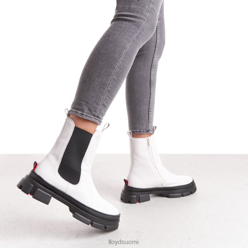 kenkiä LLOYD sileät nahkaiset nilkkurit valkoinen naiset 2N8DX875