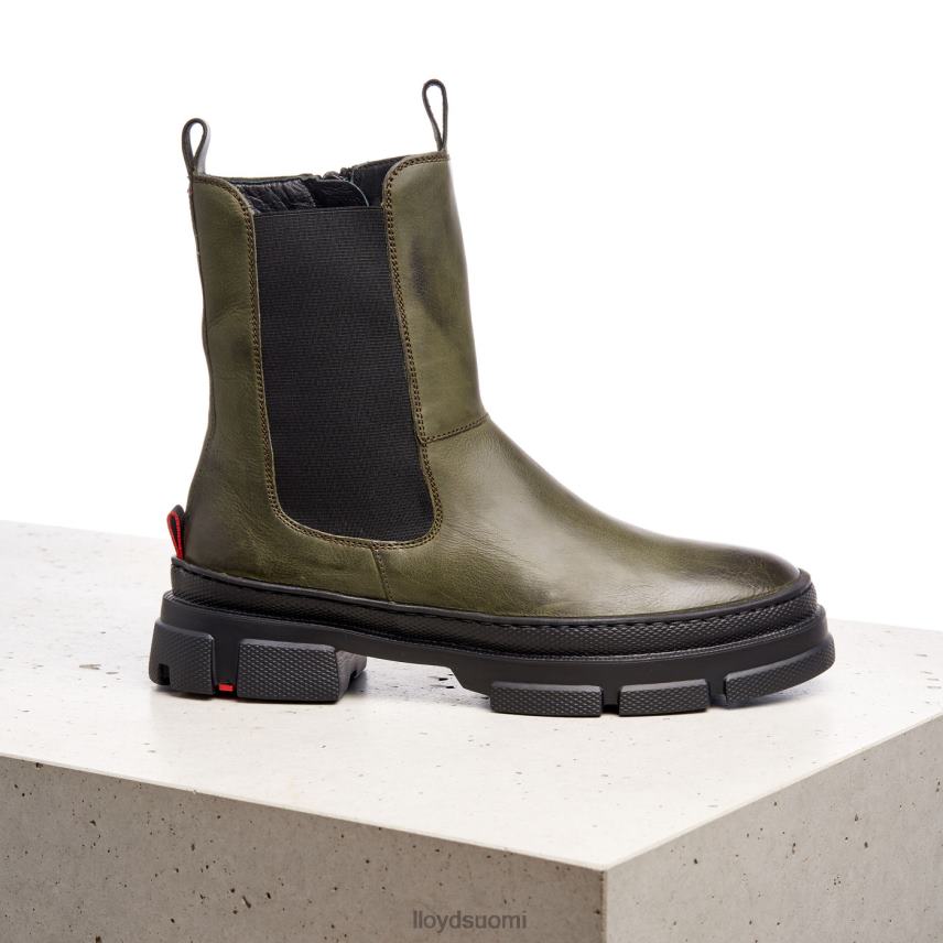 kenkiä LLOYD sileät nahkaiset nilkkurit vihreä naiset 2N8DX930