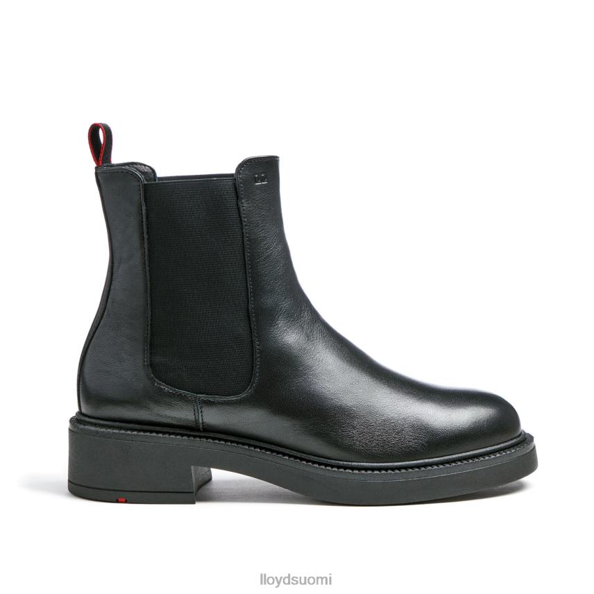 kenkiä LLOYD urheilullinen sileä nahkainen nilkkurit musta naiset 2N8DX892