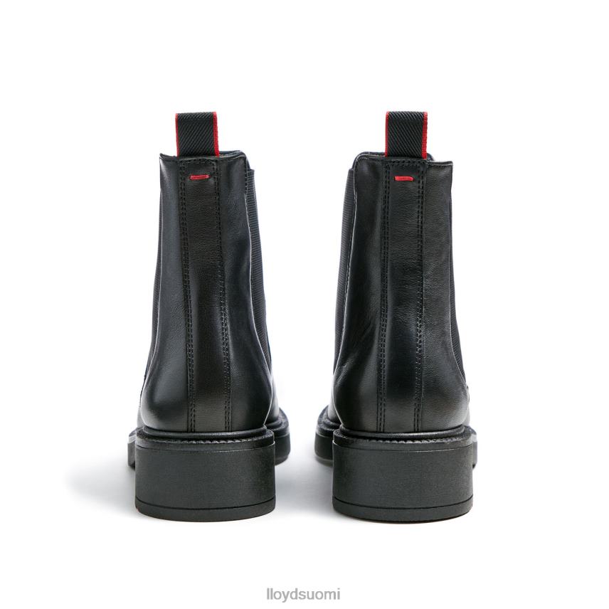 kenkiä LLOYD urheilullinen sileä nahkainen nilkkurit musta naiset 2N8DX892