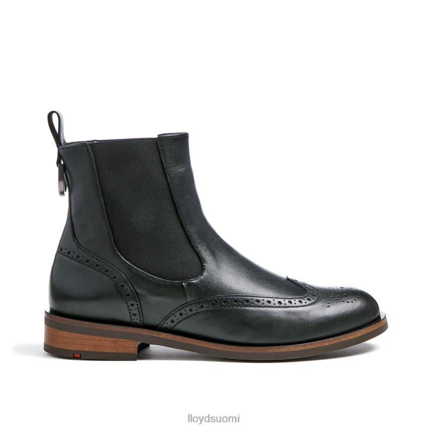 kenkiä LLOYD urheilullinen sileä nahkainen nilkkurit musta naiset 2N8DX904