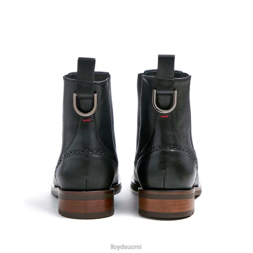 kenkiä LLOYD urheilullinen sileä nahkainen nilkkurit musta naiset 2N8DX904