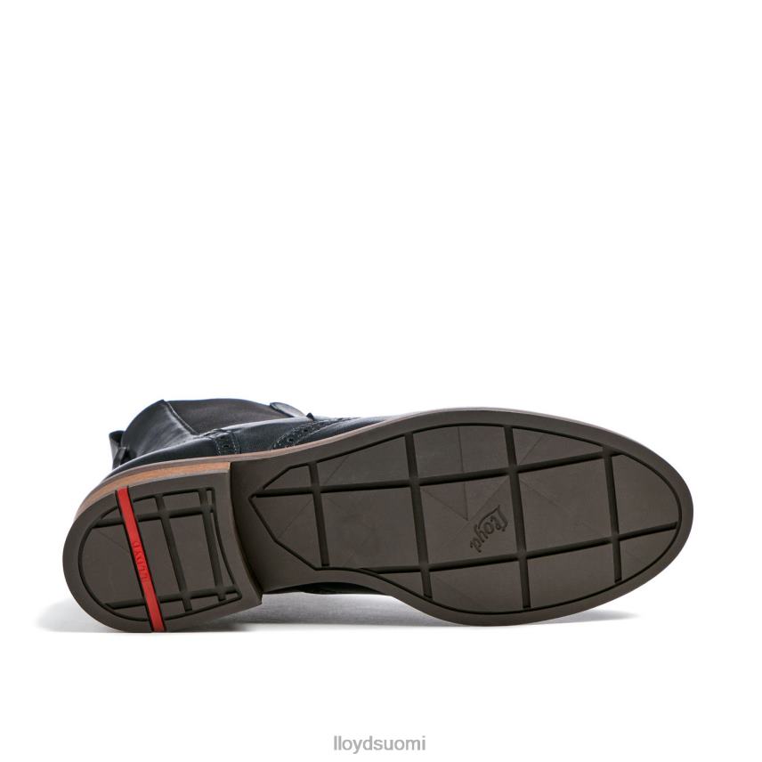 kenkiä LLOYD urheilullinen sileä nahkainen nilkkurit musta naiset 2N8DX904