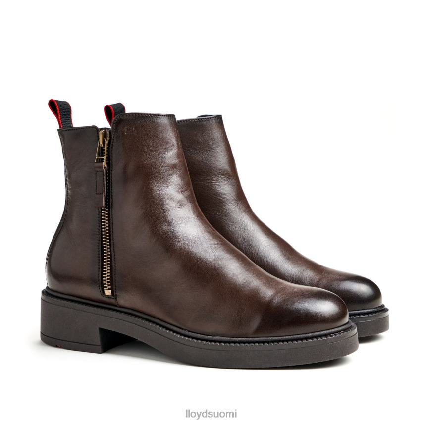 kenkiä LLOYD urheilullinen sileä nahkainen nilkkurit ruskea naiset 2N8DX896