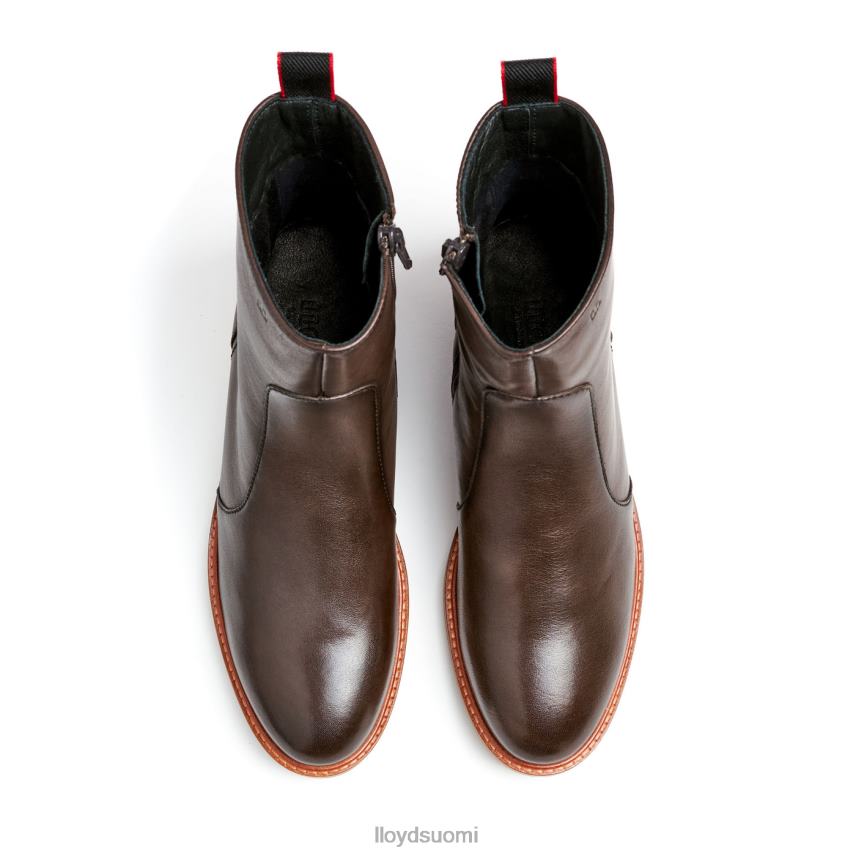 kenkiä LLOYD urheilullinen sileä nahkainen nilkkurit ruskea naiset 2N8DX902