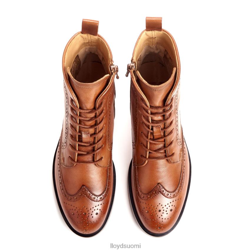 kenkiä LLOYD urheilullinen sileä nahkainen nilkkurit ruskea naiset 2N8DX909