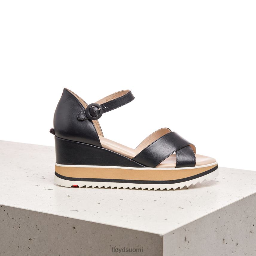 kenkiä LLOYD kiila sandaali musta naiset 2N8DX1208