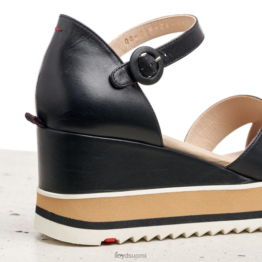 kenkiä LLOYD kiila sandaali musta naiset 2N8DX1208