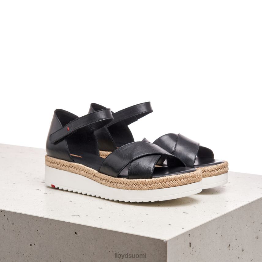 kenkiä LLOYD kiila sandaali musta naiset 2N8DX1242