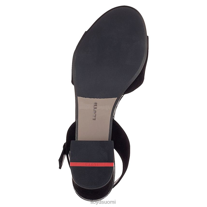 kenkiä LLOYD mokkanahkapintaiset sandaalit musta naiset 2N8DX1173