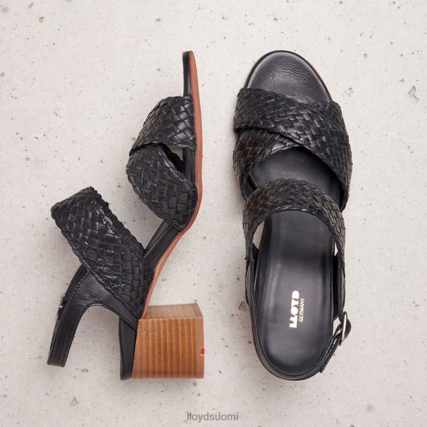 kenkiä LLOYD nahkainen sandaali musta naiset 2N8DX1201