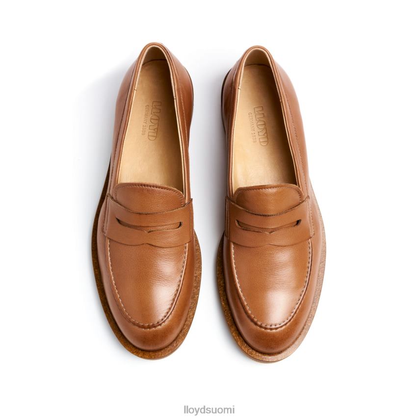 kenkiä LLOYD karkea nahkainen slip-on tohveli ruskea naiset 2N8DX1026