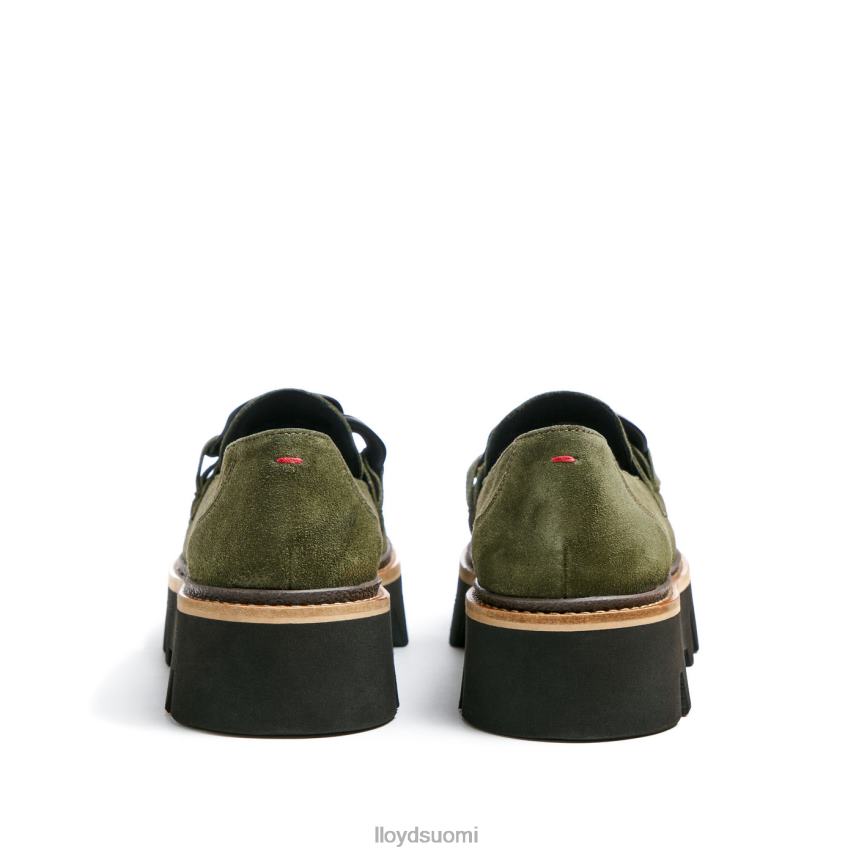 kenkiä LLOYD karkea nahkainen slip-on tohveli vihreä naiset 2N8DX1019