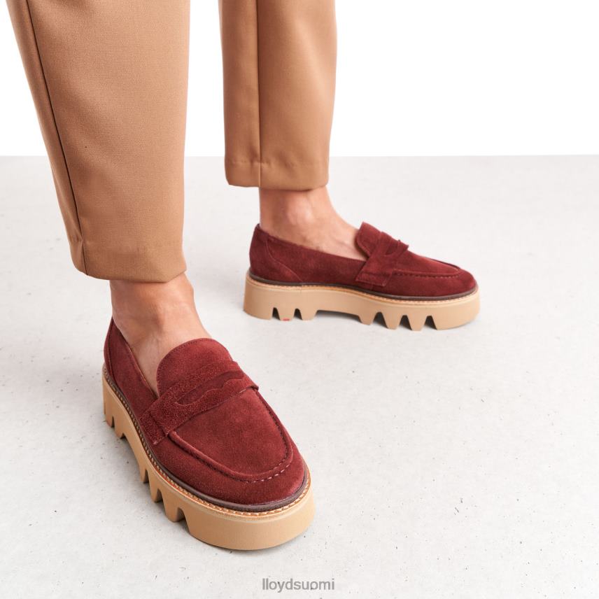 kenkiä LLOYD nahkainen slip-on tohveli punainen naiset 2N8DX1073