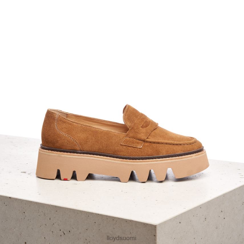 kenkiä LLOYD nahkainen slip-on tohveli ruskea naiset 2N8DX1055