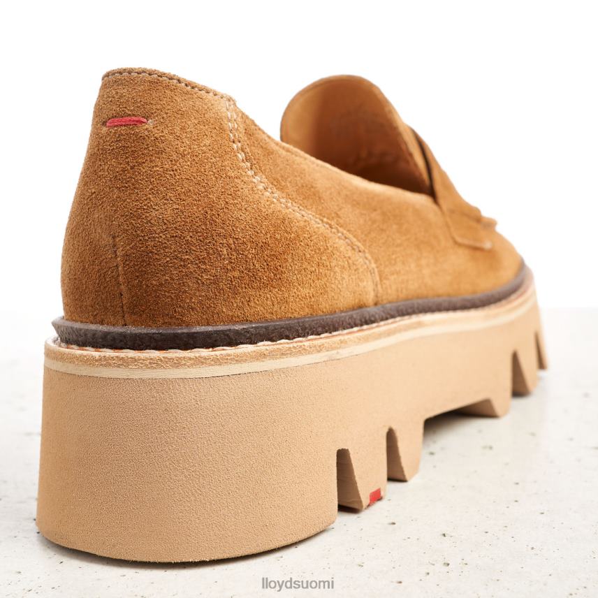 kenkiä LLOYD nahkainen slip-on tohveli ruskea naiset 2N8DX1055