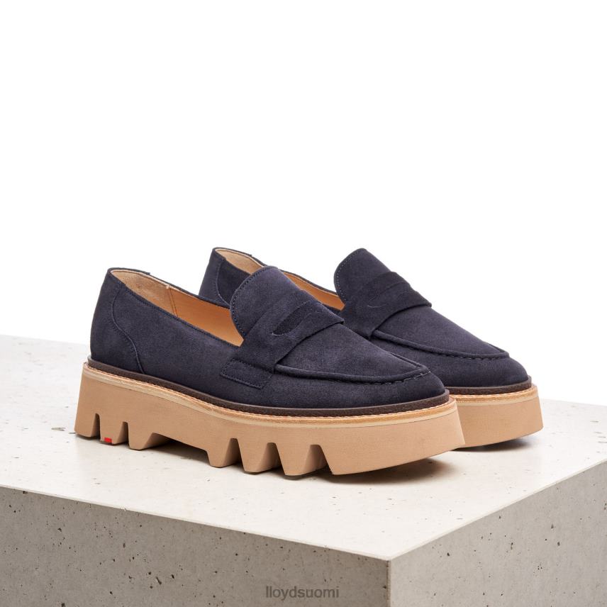 kenkiä LLOYD nahkainen slip-on tohveli sininen naiset 2N8DX1074