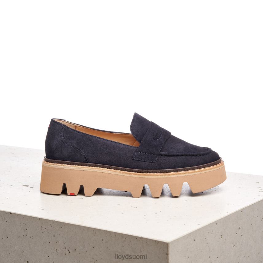 kenkiä LLOYD nahkainen slip-on tohveli sininen naiset 2N8DX1074