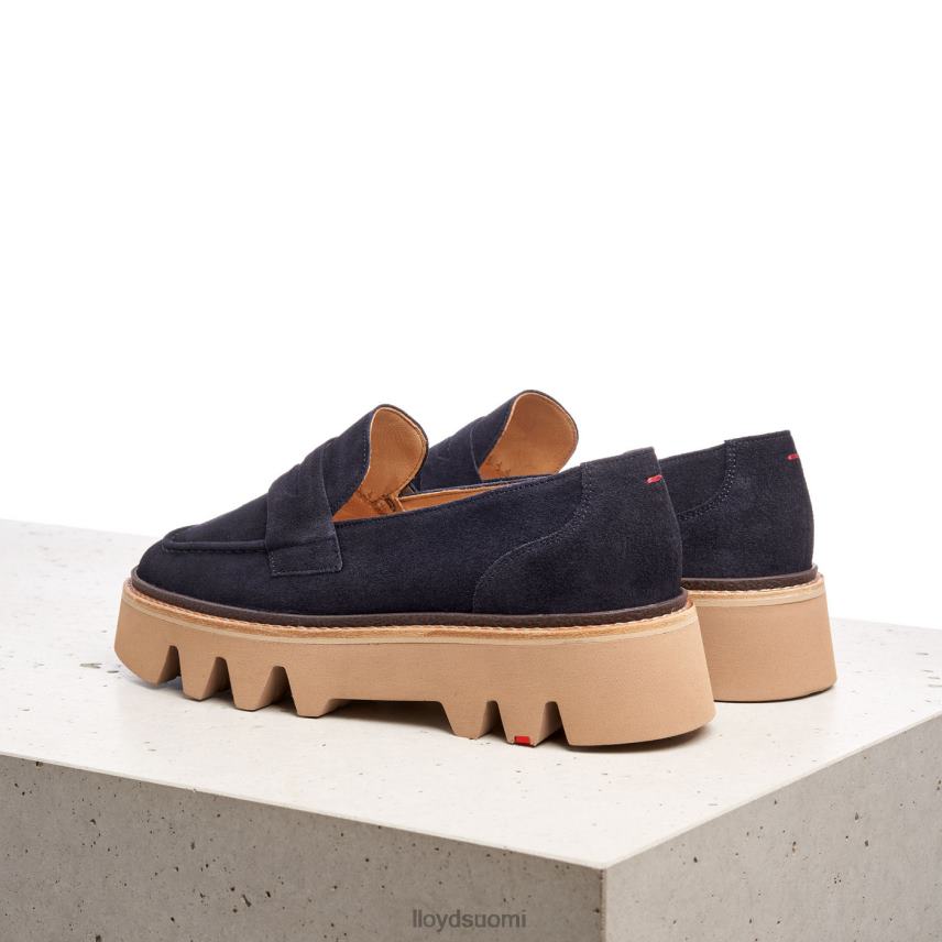 kenkiä LLOYD nahkainen slip-on tohveli sininen naiset 2N8DX1074