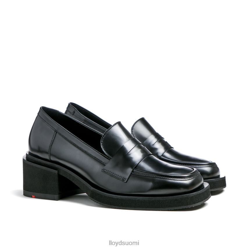 kenkiä LLOYD nahkainen slip tohvelissa musta naiset 2N8DX1113