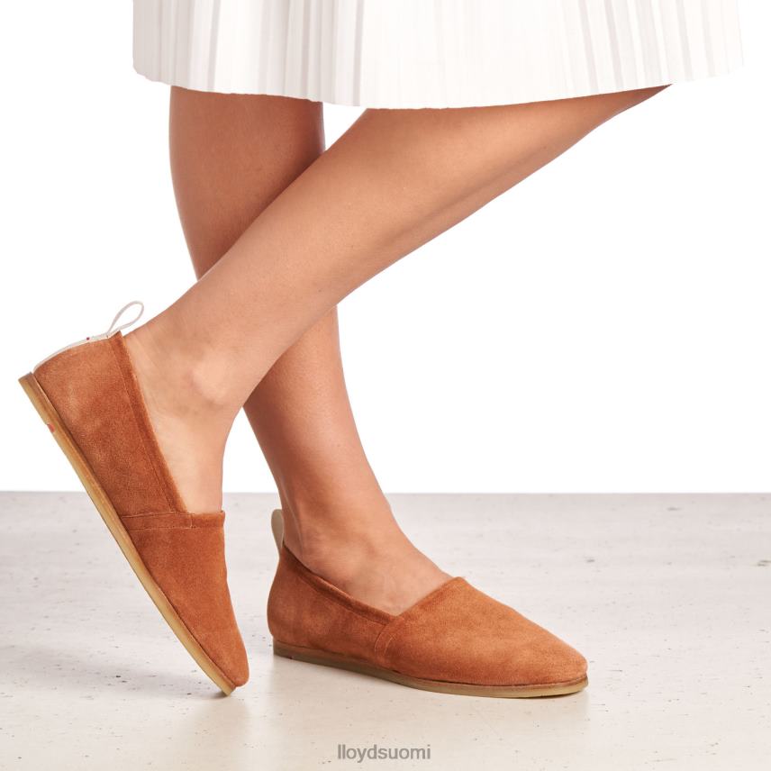 kenkiä LLOYD nahkainen slip tohvelissa ruskea naiset 2N8DX1123