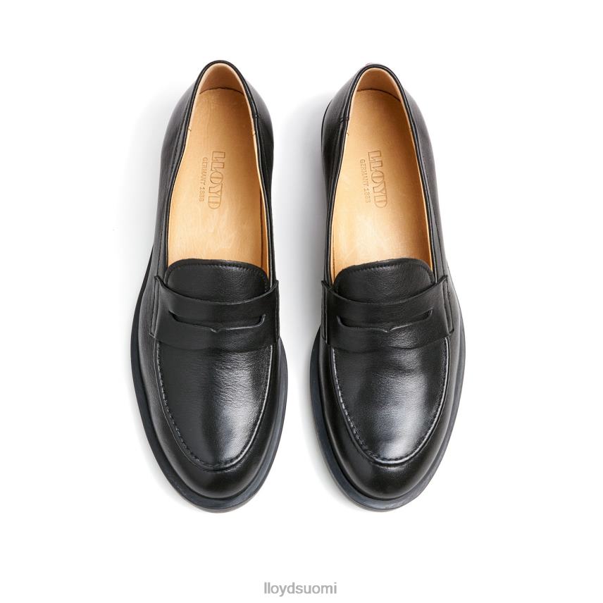 kenkiä LLOYD sileä nahkainen slip-on tohveli musta naiset 2N8DX1025