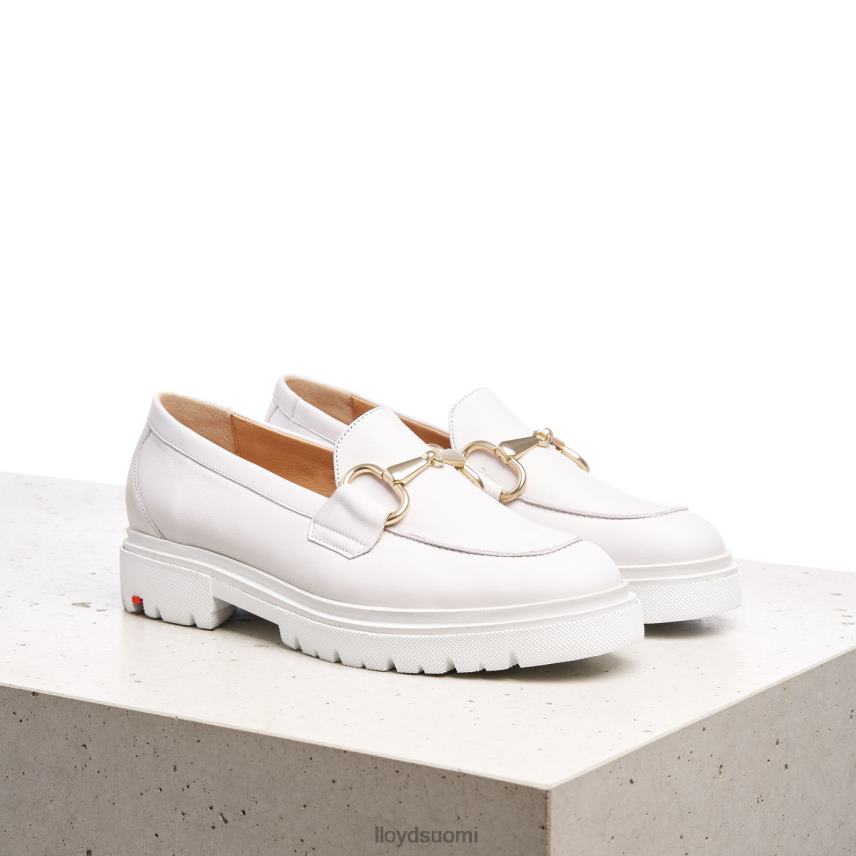 kenkiä LLOYD sileä nahkainen slip-on tohveli valkoinen naiset 2N8DX1011