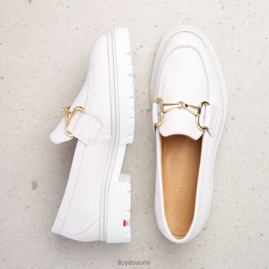 kenkiä LLOYD sileä nahkainen slip-on tohveli valkoinen naiset 2N8DX1011