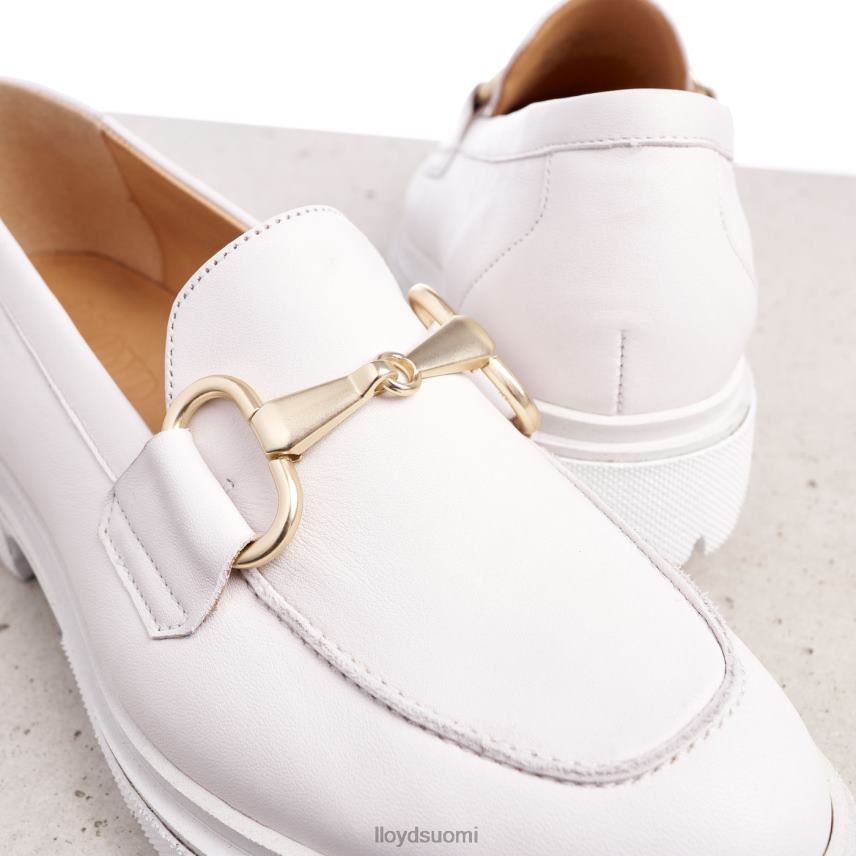 kenkiä LLOYD sileä nahkainen slip-on tohveli valkoinen naiset 2N8DX1011