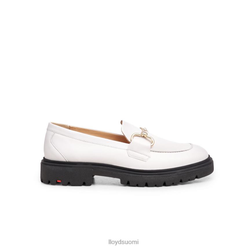 kenkiä LLOYD sileä nahkainen slip-on tohveli valkoinen naiset 2N8DX1034