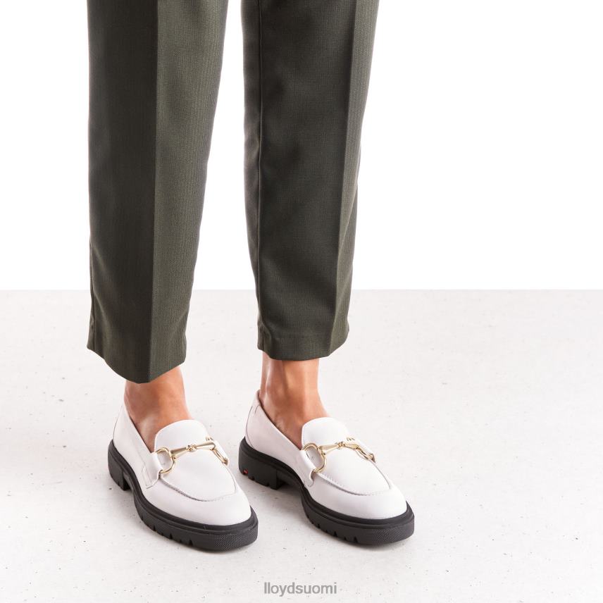 kenkiä LLOYD sileä nahkainen slip-on tohveli valkoinen naiset 2N8DX1034