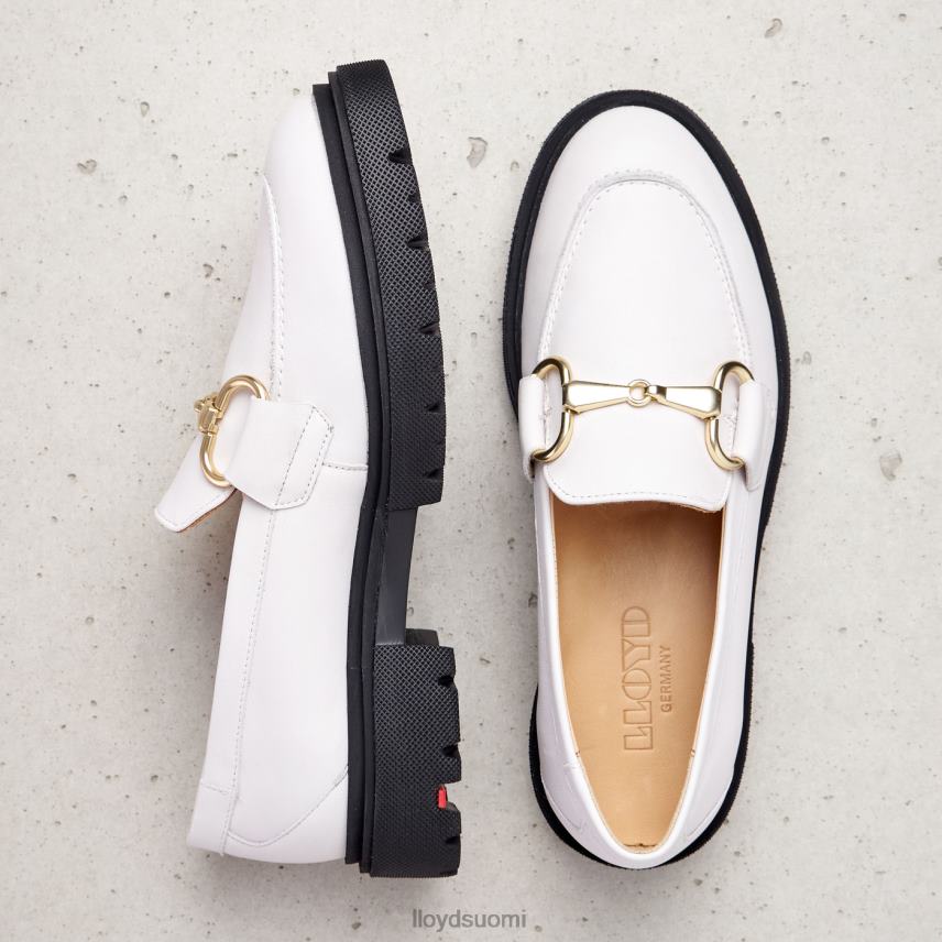 kenkiä LLOYD sileä nahkainen slip-on tohveli valkoinen naiset 2N8DX1034