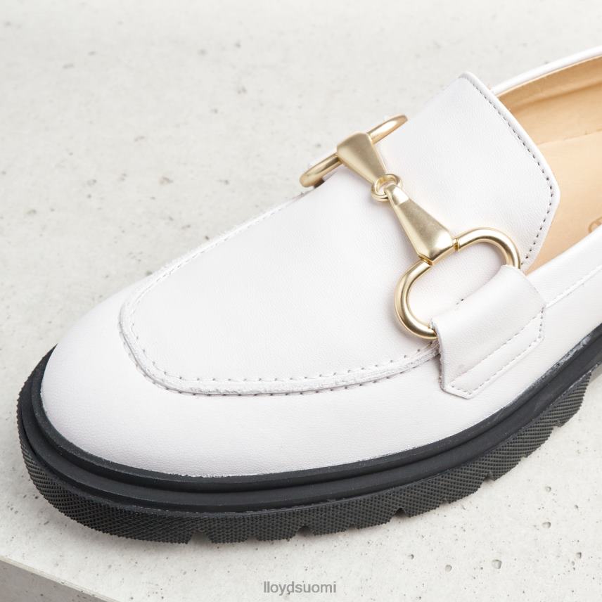kenkiä LLOYD sileä nahkainen slip-on tohveli valkoinen naiset 2N8DX1034