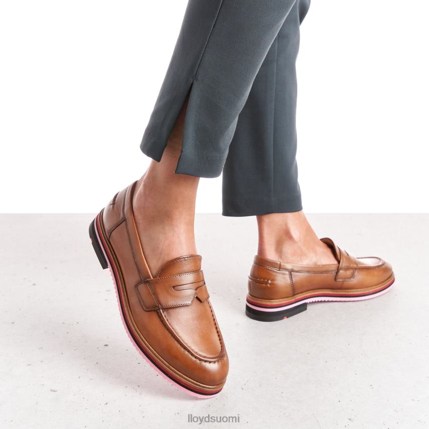 kenkiä LLOYD sileä nahkainen tohveli ruskea naiset 2N8DX1045